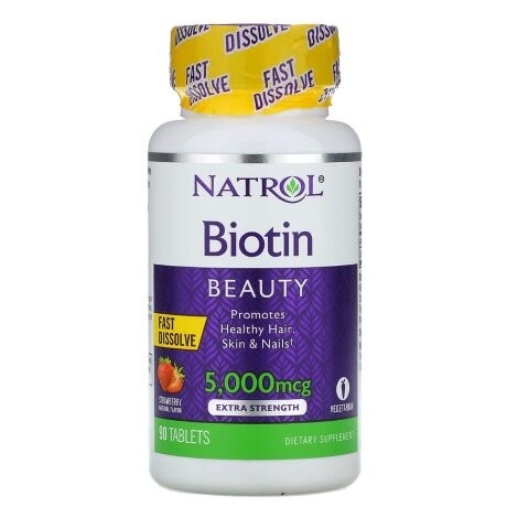 Natrol Biotin 5000 mcg Fast Dissolve