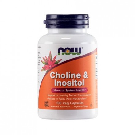 Холин и инозитолNOW Choline &amp; Inositol 500 mg