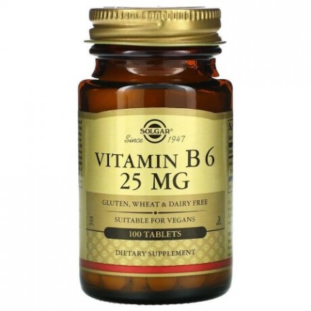 Solgar Vitamin B6 25 mg