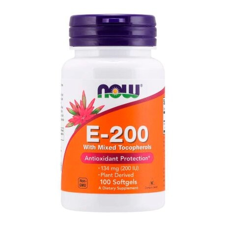NOW E-200 with Mixed Tocopherols