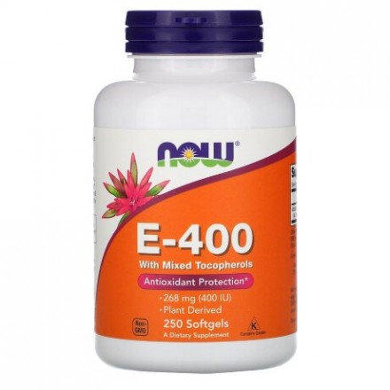 NOW E-400 with Mixed Tocopherols