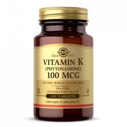 Solgar Vitamin K1 (Phytonadione) 100 mcg