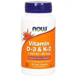 NOW Vitamin D-3 &amp; K-2