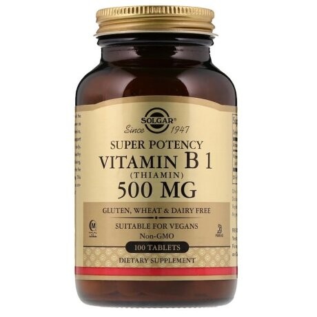 Solgar Vitamin B1 (Thiamin) 500 mg
