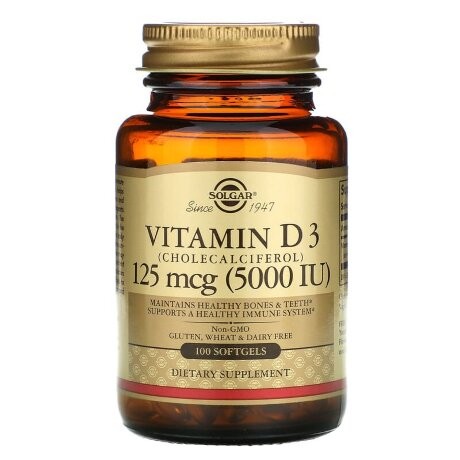 Solgar Vitamin D3 5000 IU softgels