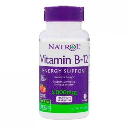 Natrol Vitamin B-12 5000 mcg Fast Dissolve