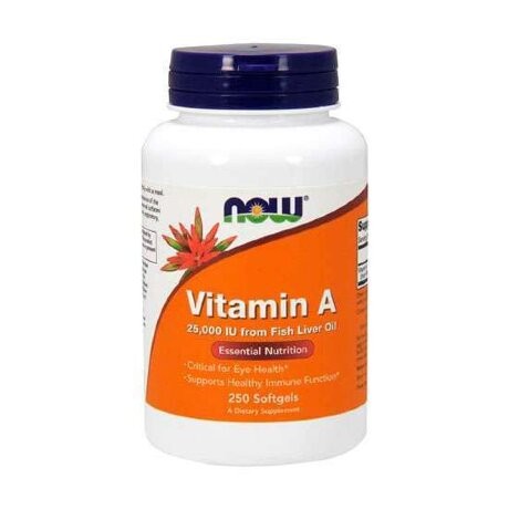 NOW Vitamin A 25000UI from Fish Liver Oil