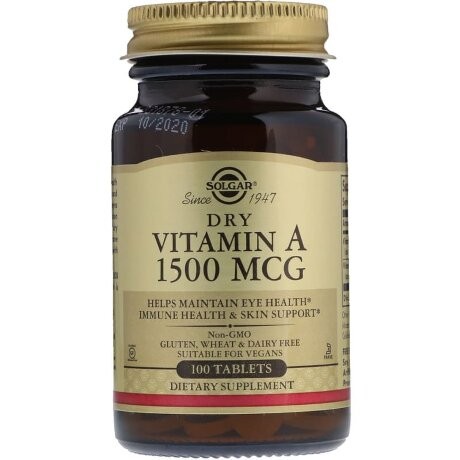 Solgar Dry Vitamin A 1500 mcg