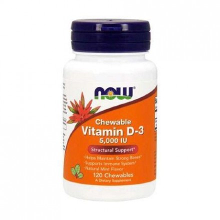 NOW Chewable Vitamin D3 5000 IU