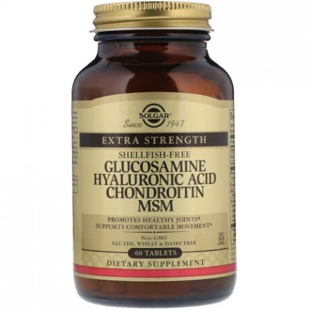 Solgar Glucosamine Hyaluronic Acid, Chondroitin, MSM